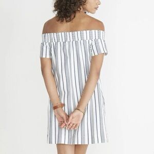 Marine Layer Women’s Sz Med Striped Off The Shoulder Dress